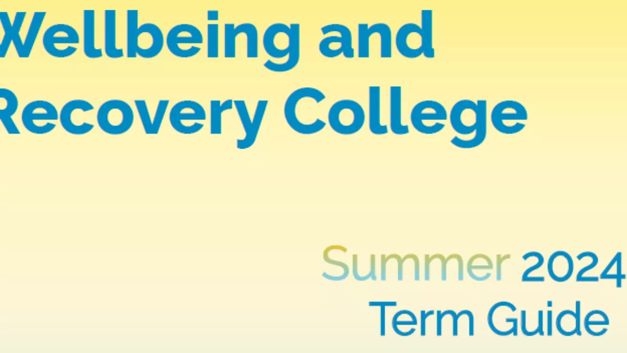 Wellbeing and Recovery College – Summer 2024 - photo